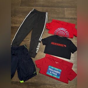 Boys Clothes 8-10 Bundle 5 Pieces. Abercrombie- Rebook- Champion
